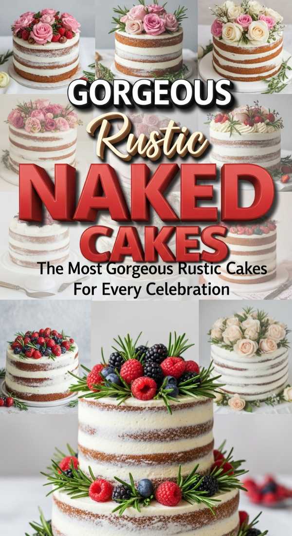 The Most Gorgeous Rustic Naked Cakes For Every Celebration 69f0642f52459