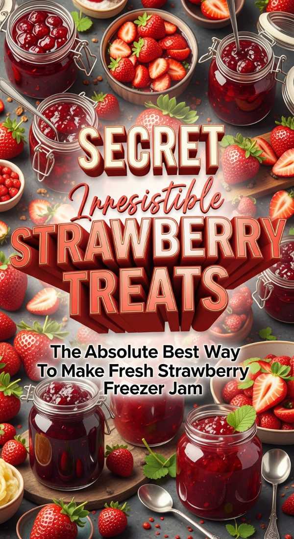 The Secret To Perfectly Sweet Strawberry Freezer Jam 69f1de8cd4744