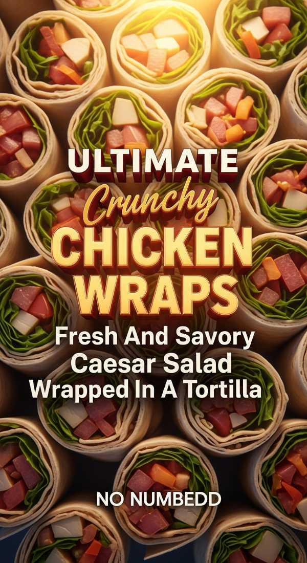 The Ultimate Crunchy Chicken Caesar Wrap Recipe