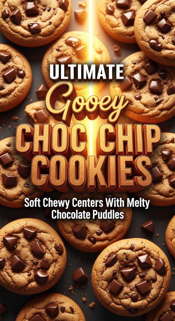 The Ultimate Soft Gooey Choc Chip Cookies