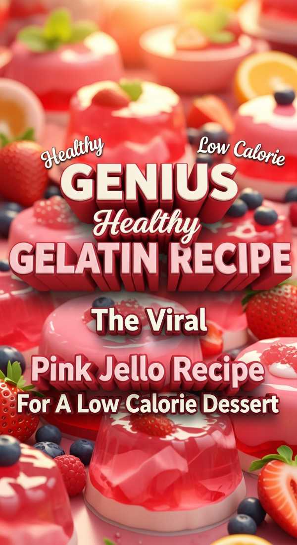 The Viral Pink Jello Recipe For A Low Calorie Dessert 69edb9189b313