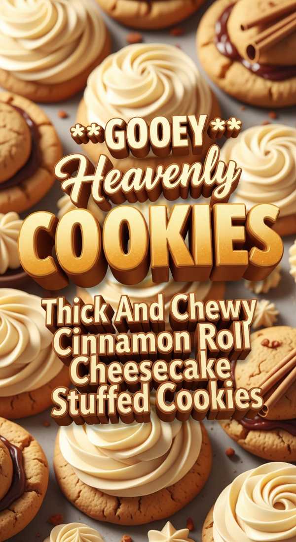 Thick And Chewy Cinnamon Roll Cheesecake Stuffed Cookies 69eb2234dcee5