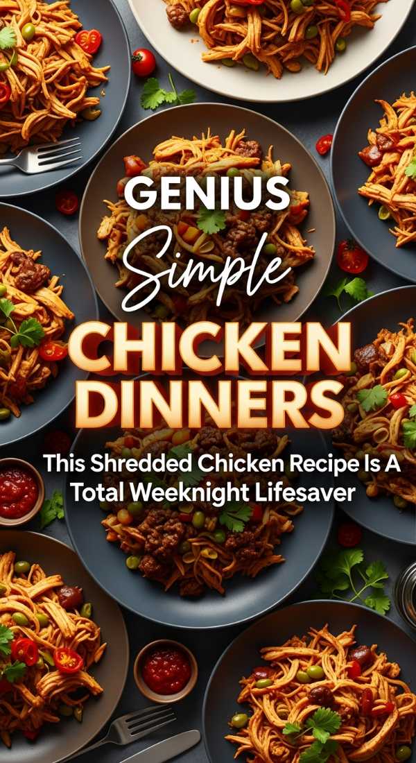 This Shredded Chicken Recipe Is A Total Weeknight Lifesaver 69e4a6fddc991