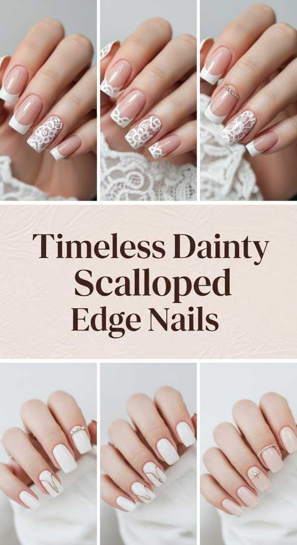 Timeless Dainty Scalloped Edge Nails 69ecf88b2b38d