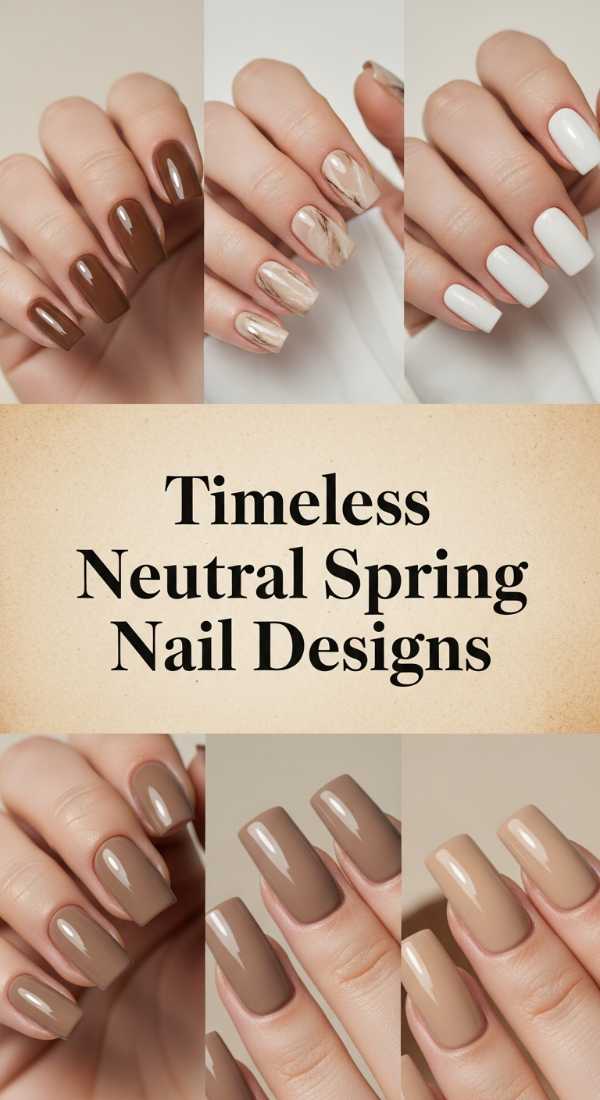 Timeless Neutral Spring Nail Designs 69df1baa0b44d