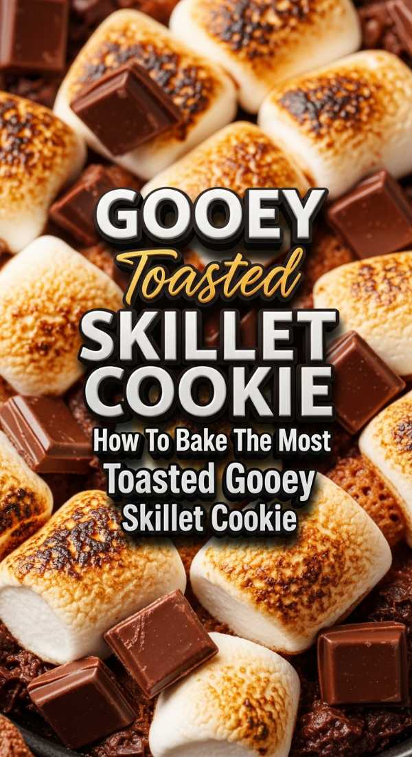 Toasted Gooey Smores Skillet Cookie