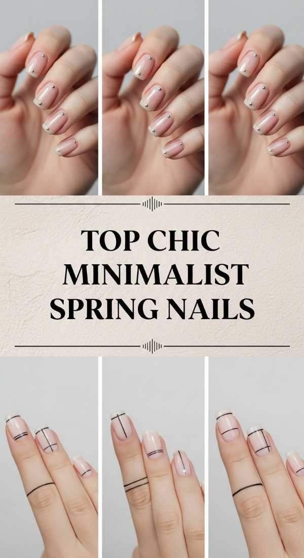 Top Chic Minimalist Spring Nails 69ef3c563f467