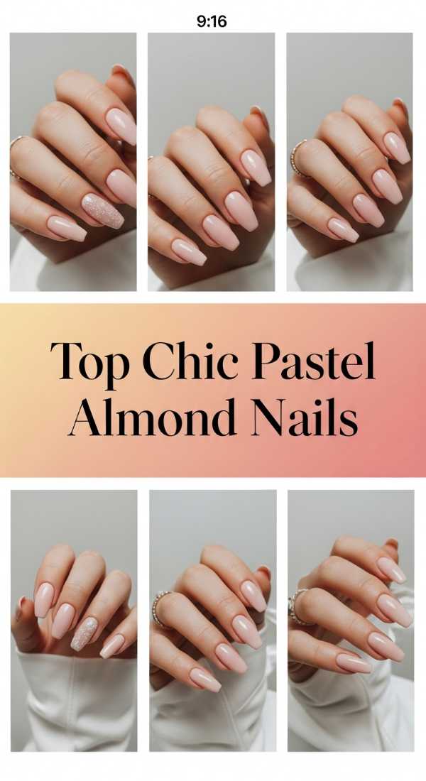 Top Chic Pastel Almond Nails 69e5f3edaa34b
