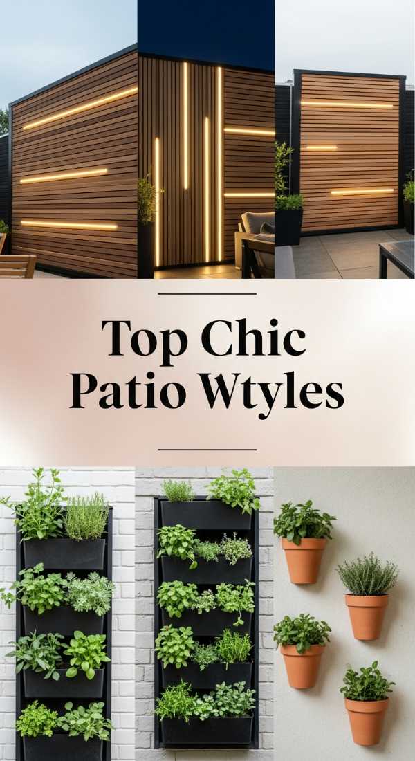 Top Chic Patio Wall Styles 69df20dfc4ecf