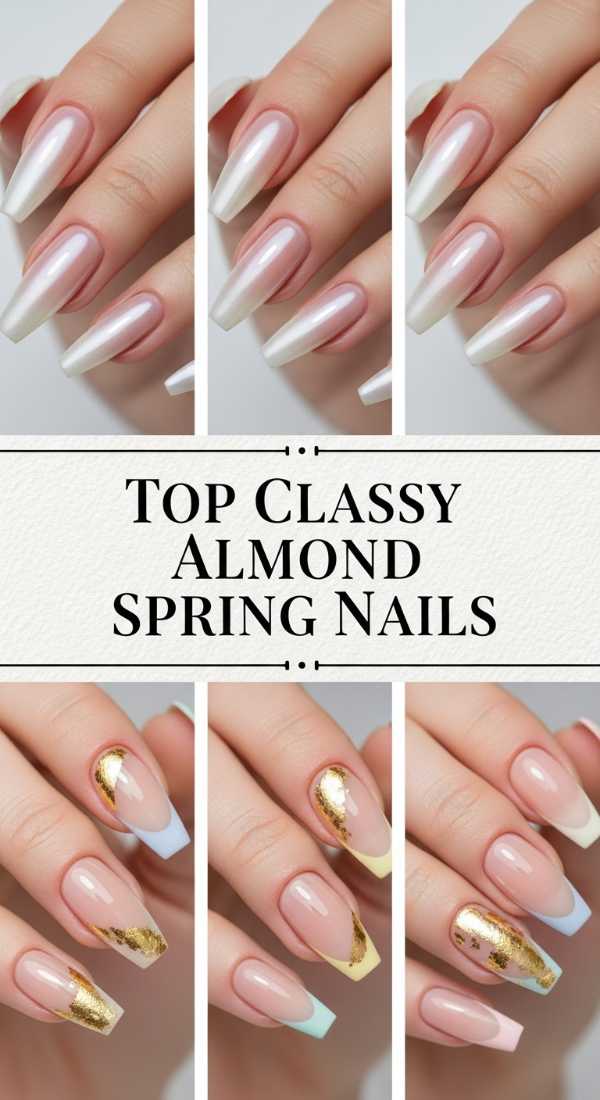 Top Classy Almond Spring Nails 69de45785a910