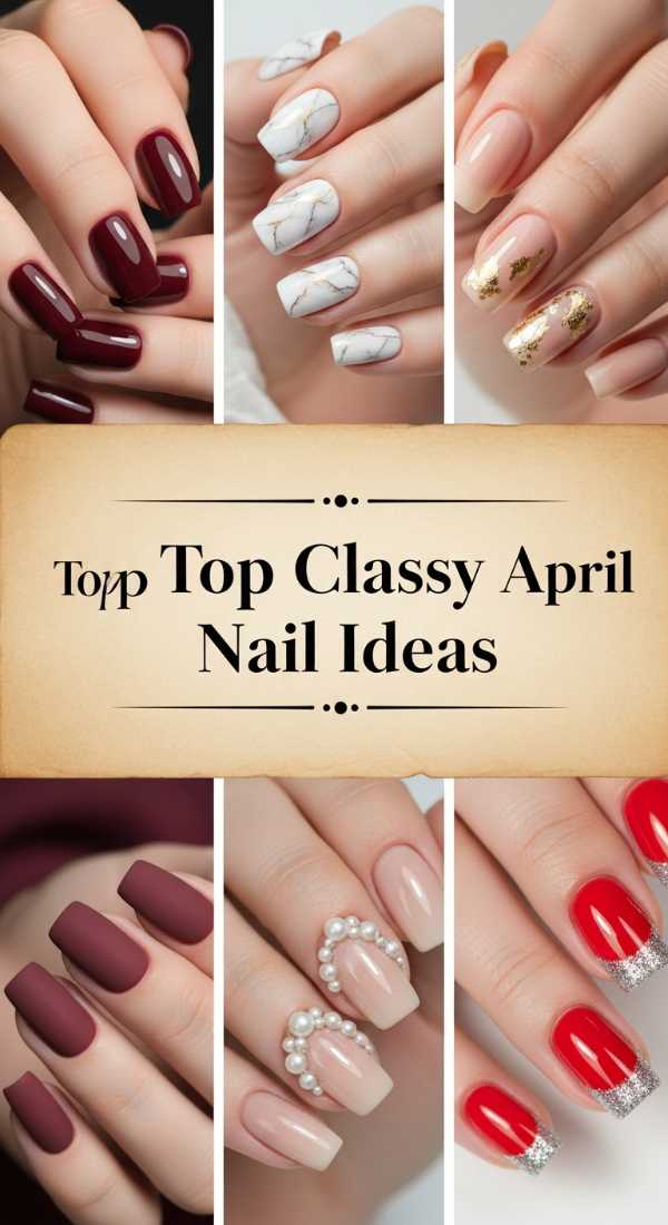 Top Classy April Nail Ideas 69ece59a18b63
