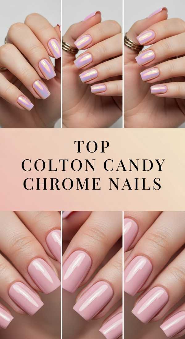 Top Cotton Candy Chrome Nails 69f32b6a1efc9