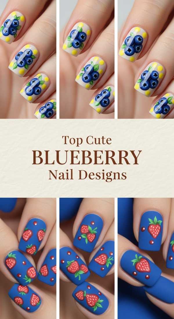 Top Cute Blueberry Nail Designs 69ee418310e2f