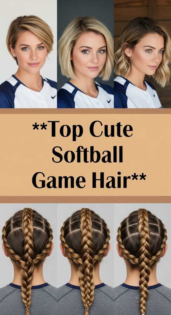 Top Cute Softball Game Hair 69ef4a3550e93