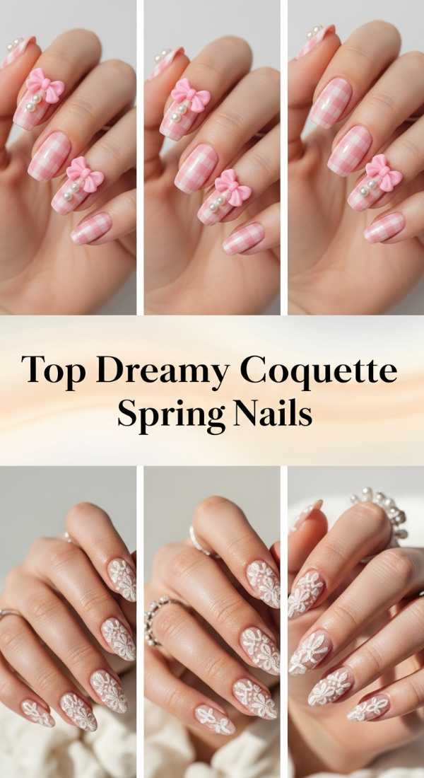 Top Dreamy Coquette Spring Nails 69ef3adf818cc