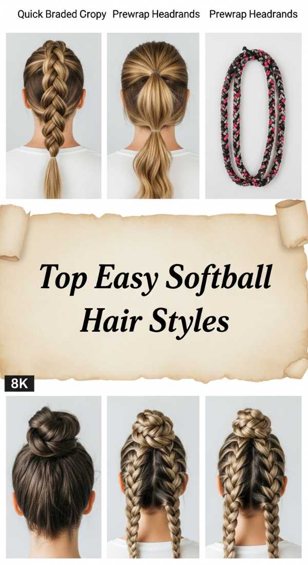 Top Easy Softball Hair Styles 69df3fd293741
