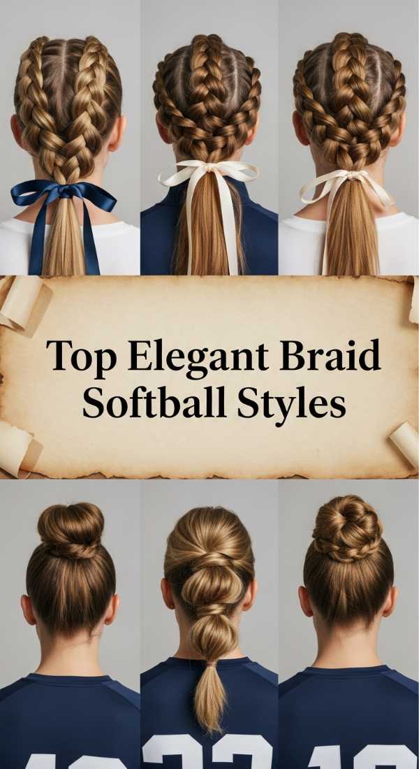 Top Elegant Braid Softball Styles 69dde94e71e89