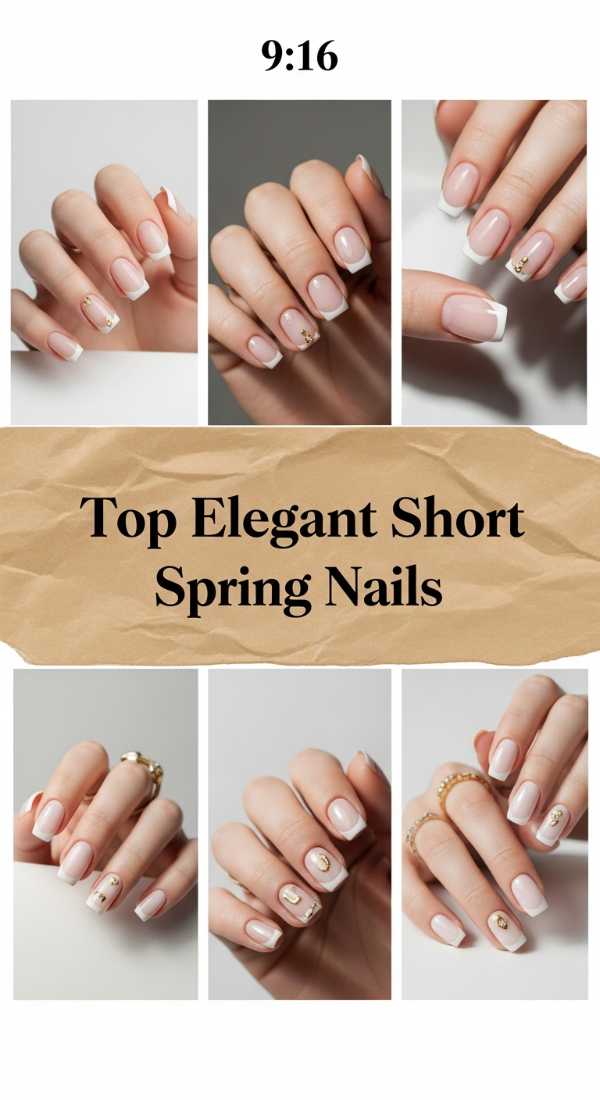Top Elegant Short Spring Nails 69df3abeb2ba5