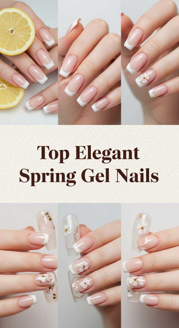 Top Elegant Spring Gel Nails 69e72cbe8d732