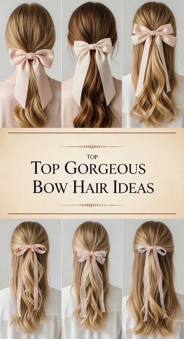 Top Gorgeous Bow Hair Ideas 69e4f66d87924