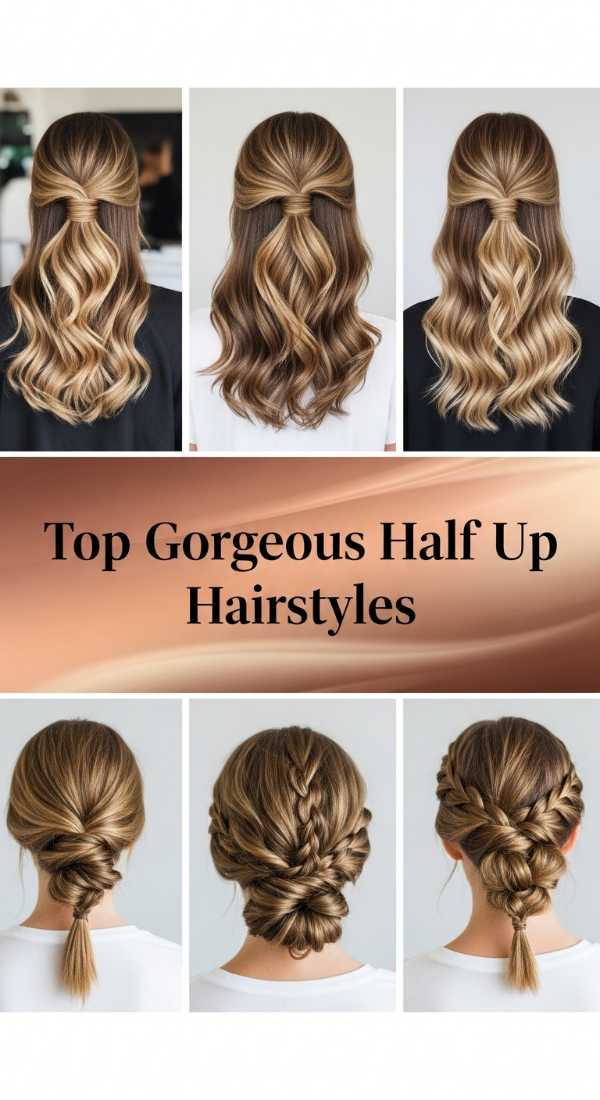 Top Gorgeous Half Up Hairstyles 69f33c8d051e8
