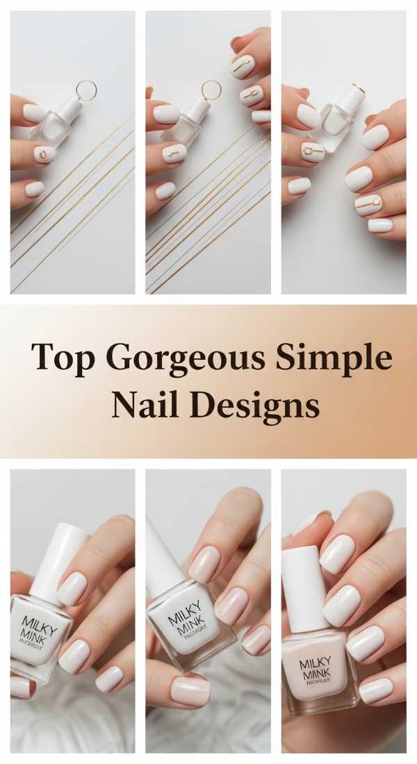 Top Gorgeous Simple Nail Designs 69e350fab2664