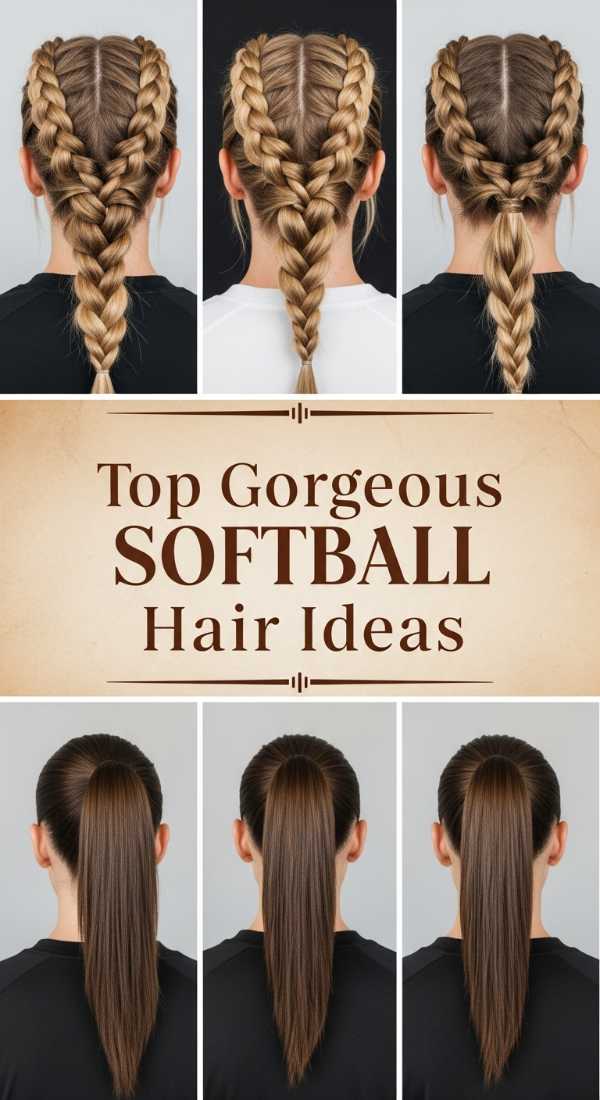 Top Gorgeous Softball Hair Ideas 69ecef9f4cafb