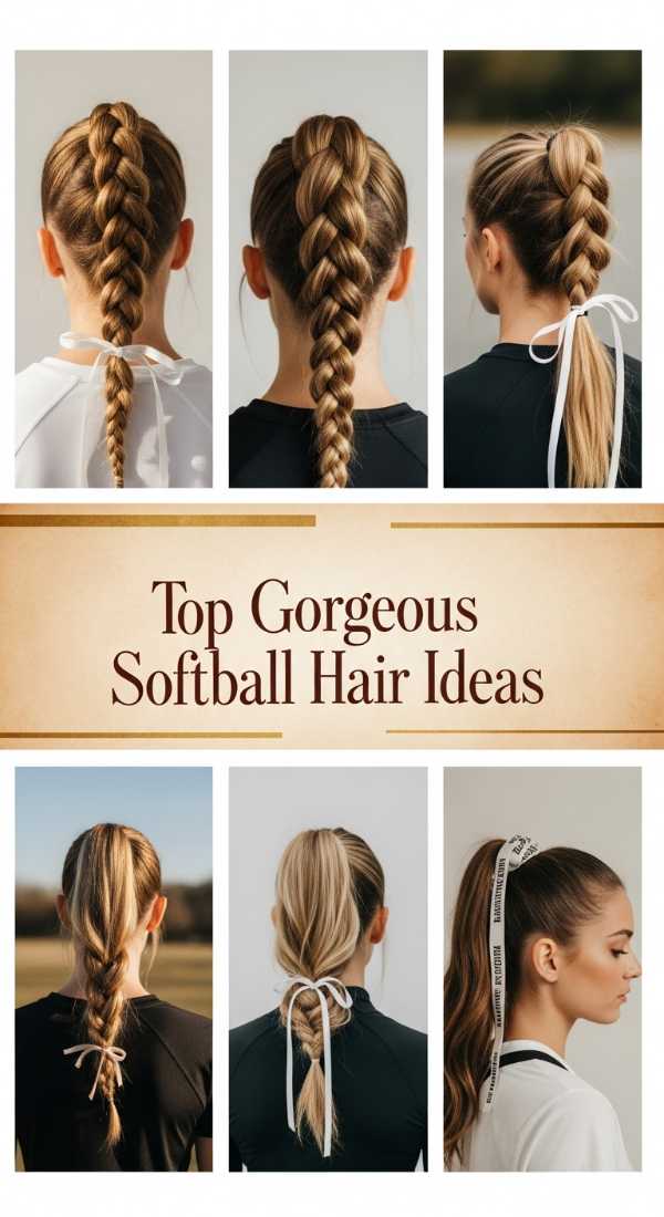 Top Gorgeous Softball Hair Ideas 69ef4a3db61de