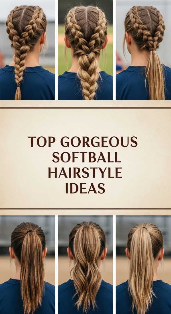 Top Gorgeous Softball Hairstyle Ideas 69e742d85e6a3