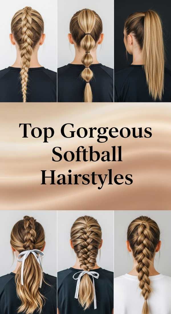 Top Gorgeous Softball Hairstyles 69ef4a26aba88