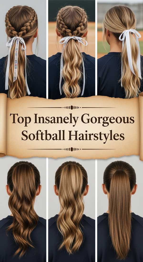 Top Insanely Gorgeous Softball Hairstyles 69ecef83119df