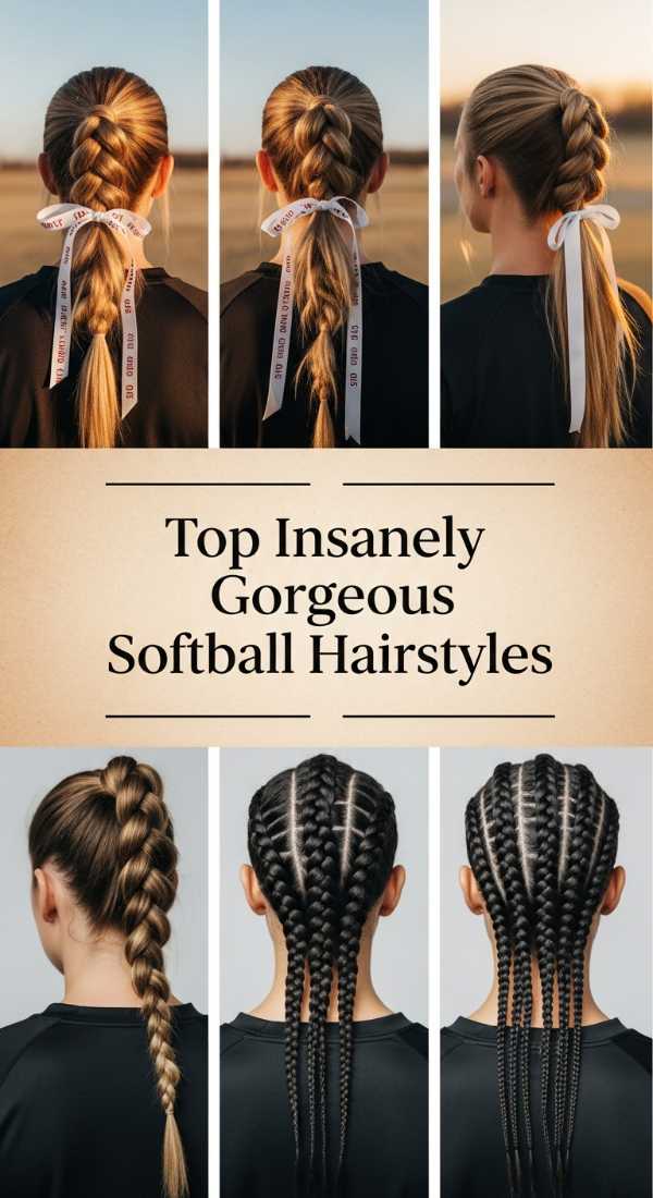 Top Insanely Gorgeous Softball Hairstyles 69ee52f4c4a90