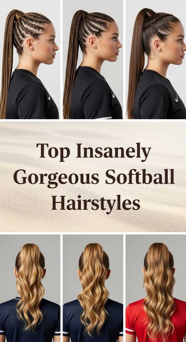 Top Insanely Gorgeous Softball Hairstyles 69f262c6639bb