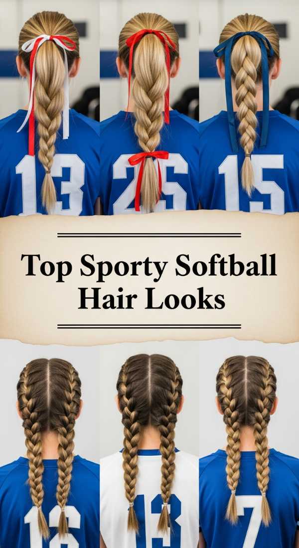 Top Sporty Softball Hair Looks 69df3fd82665f
