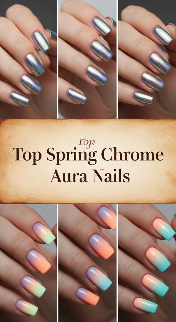 Top Spring Chrome Aura Nails 69f0ca55baab1
