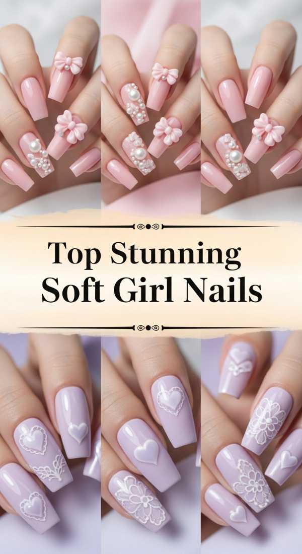 Top Stunning Soft Girl Nails 69e72cbb87e70