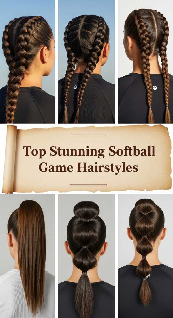 Top Stunning Softball Game Hairstyles 69f33da048011