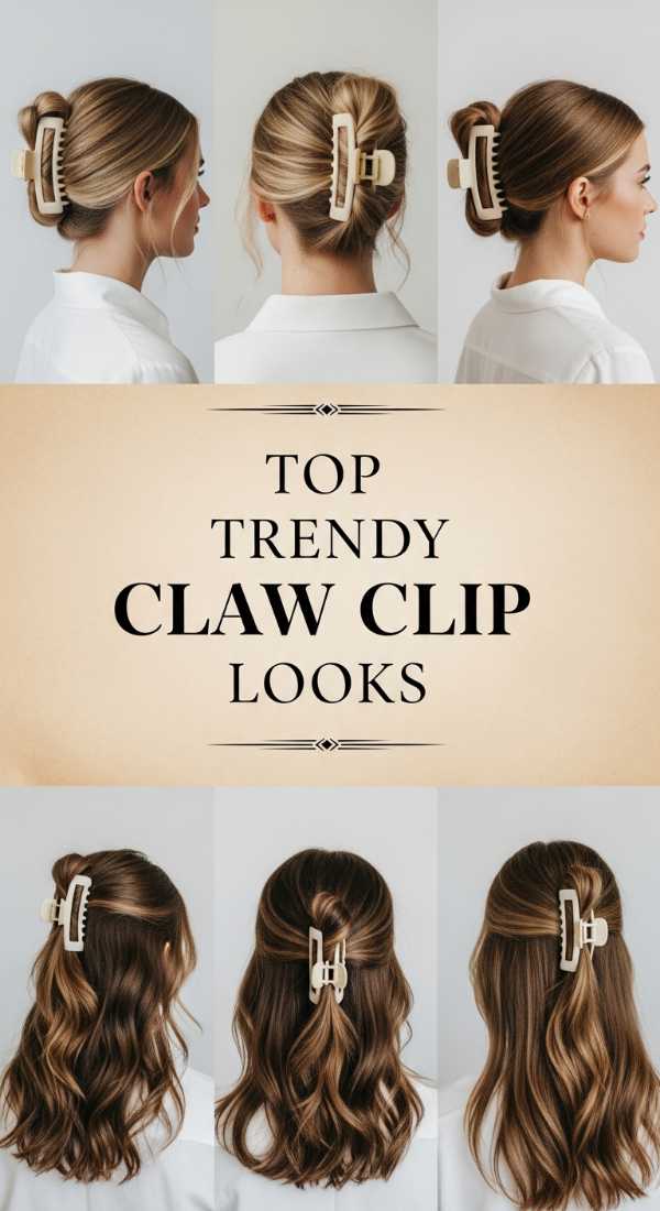 Top Trendy Claw Clip Looks 69ef492e66e79