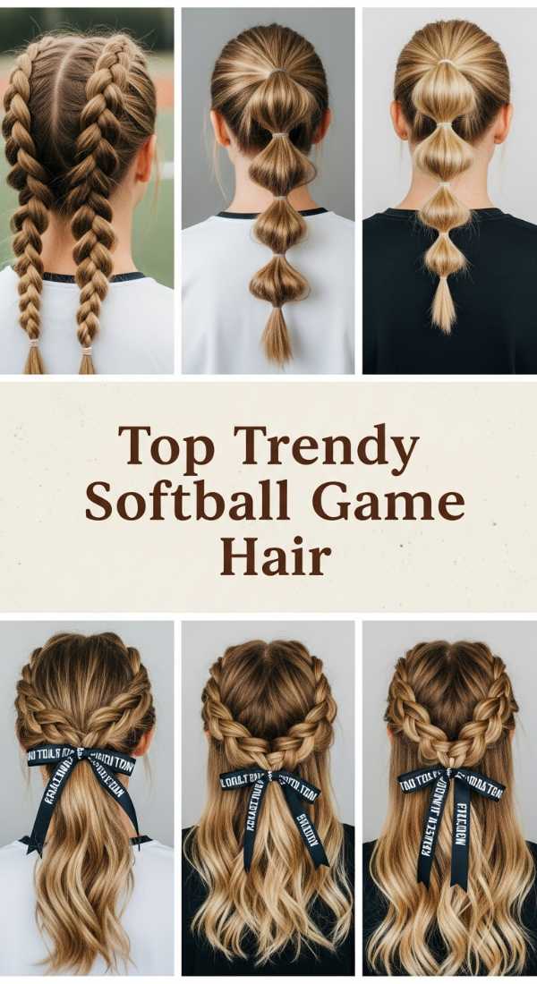 Top Trendy Softball Game Hair