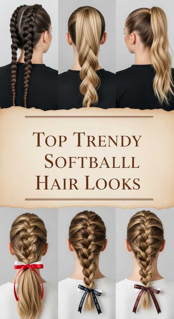 Top Trendy Softball Hair Looks 69ecef9899359