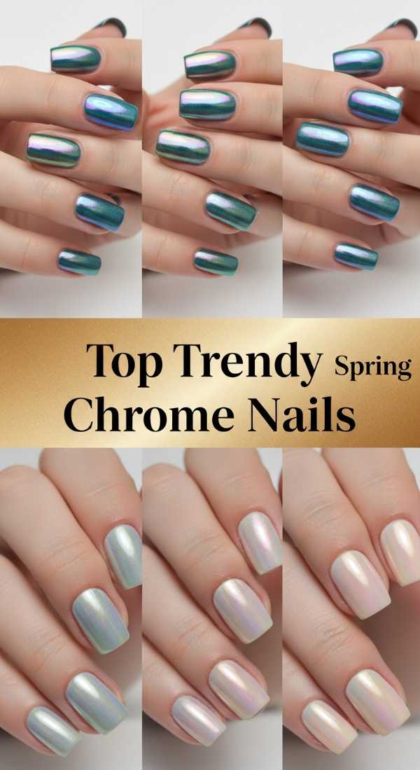 Top Trendy Spring Chrome Nails 69e905b923398