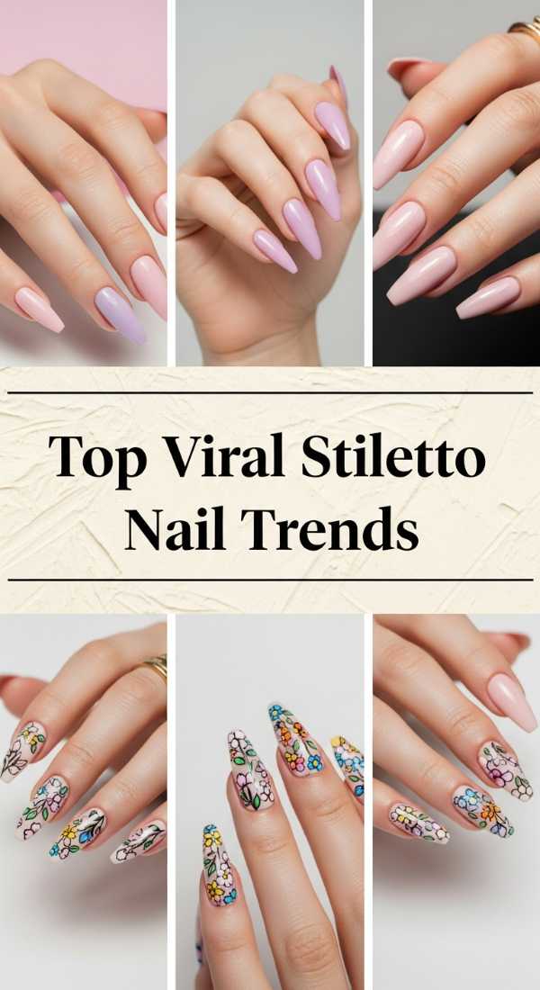 Top Viral Stiletto Nail Trends