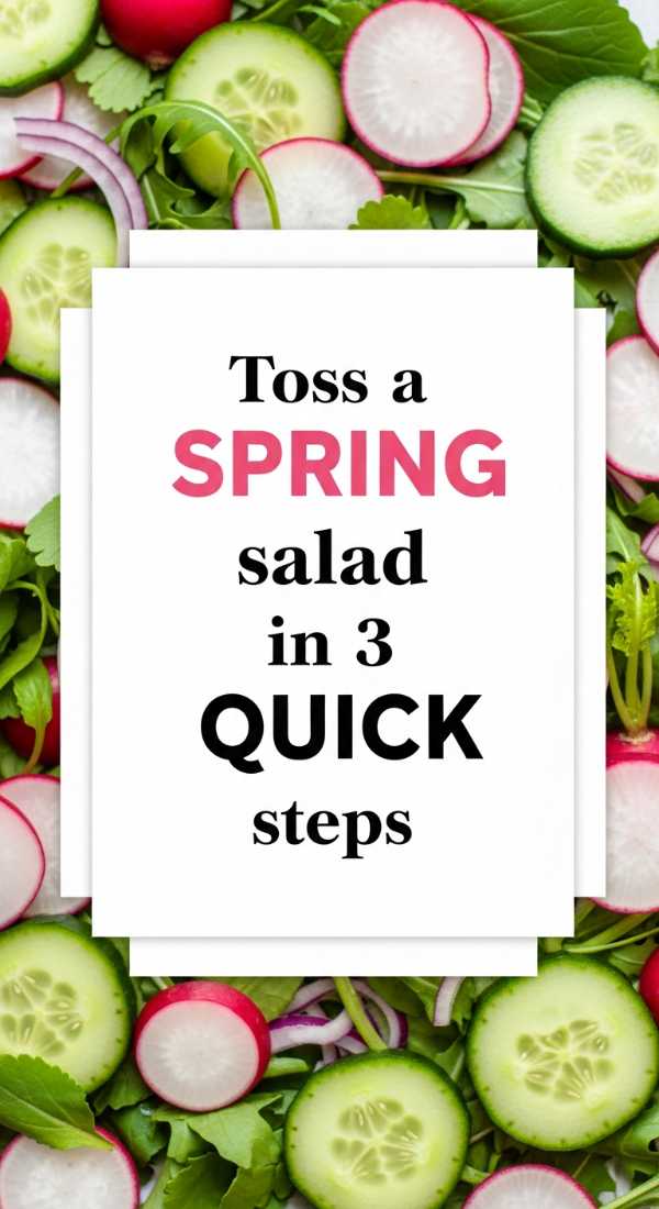 Toss A Spring Salad In 3 Quick Steps 69e70ad8e2be8