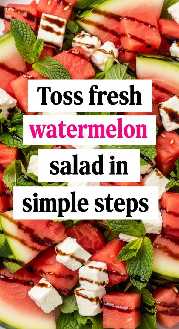 Toss Fresh Watermelon Salad In 3 Simple Steps 69e8558aec494