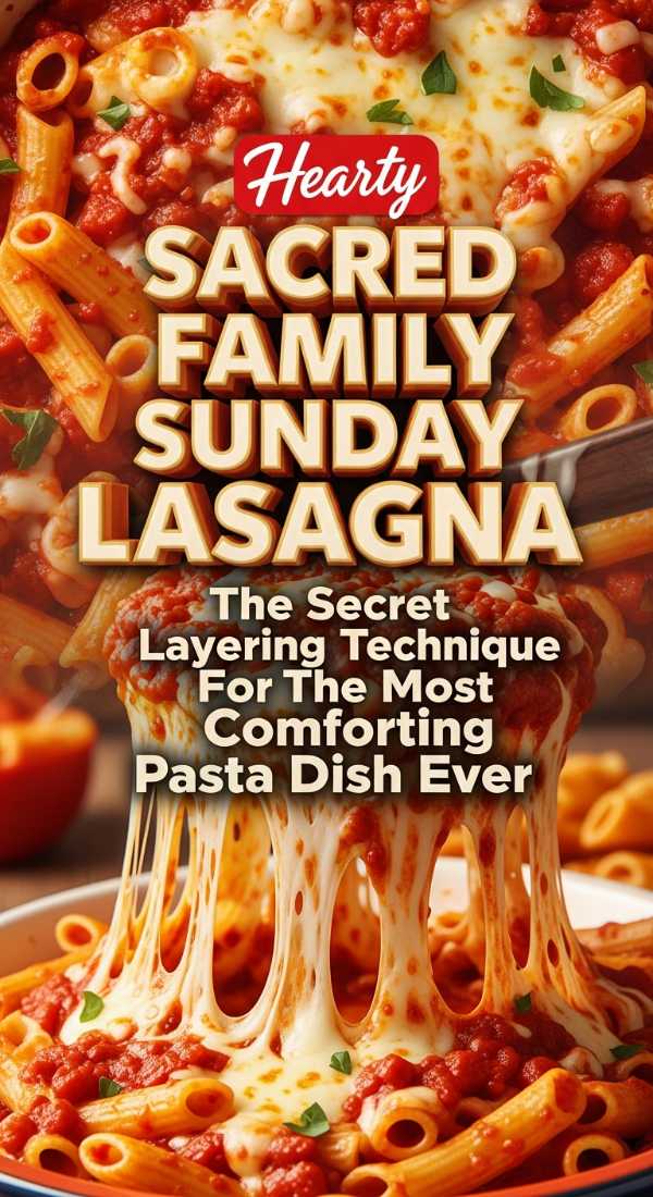 Traditional Catholic Feast Lasagna