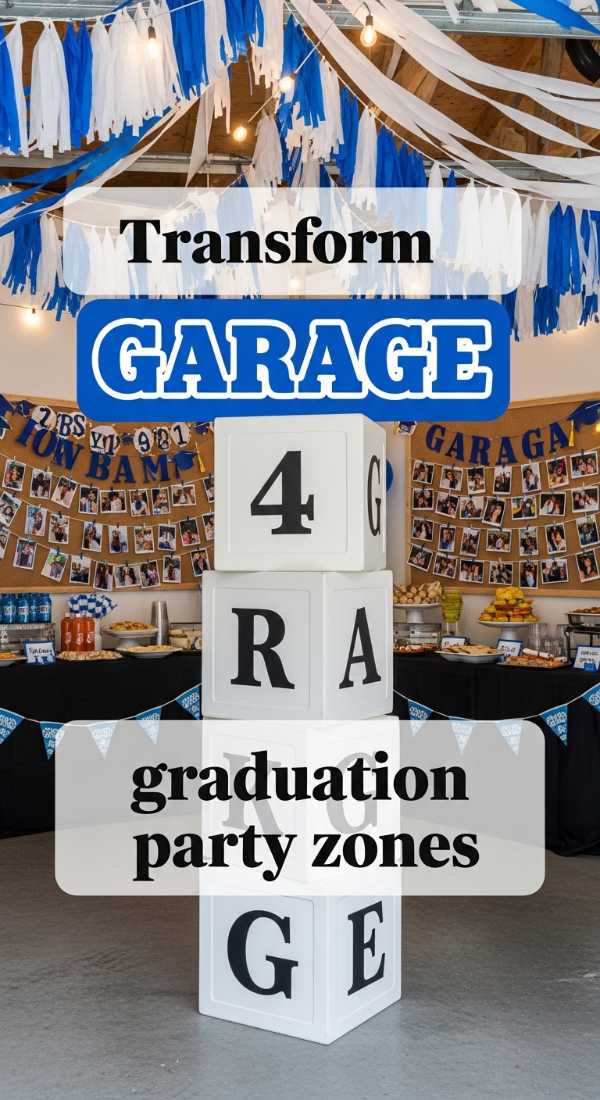 Transform 4 Garage Graduation Party Zones 69e60f4c4215c