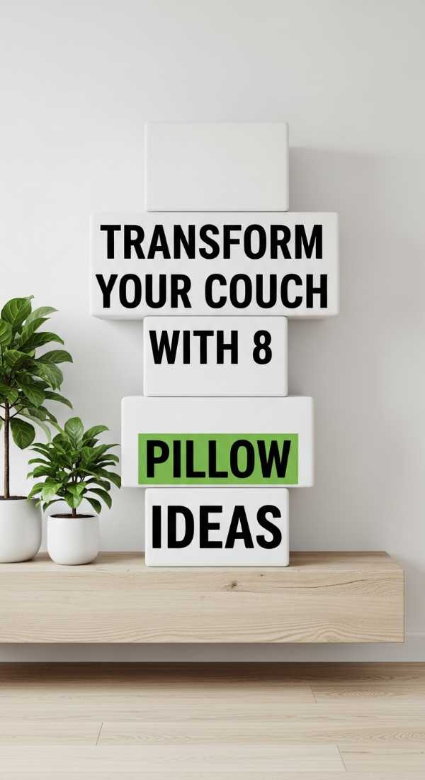 Transform your couch with 8 pillow ideas