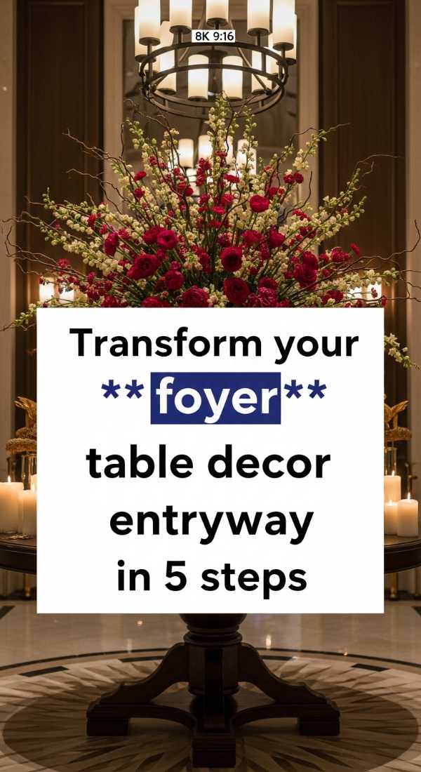Transform Your Foyer Table Decor Entryway In 5 Steps 69f1b1de66069