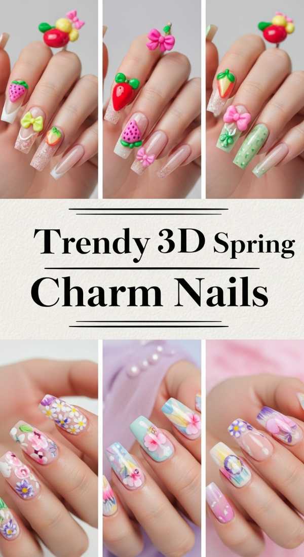 Trendy 3d Spring Charm Nails 69e4e4a4053bf