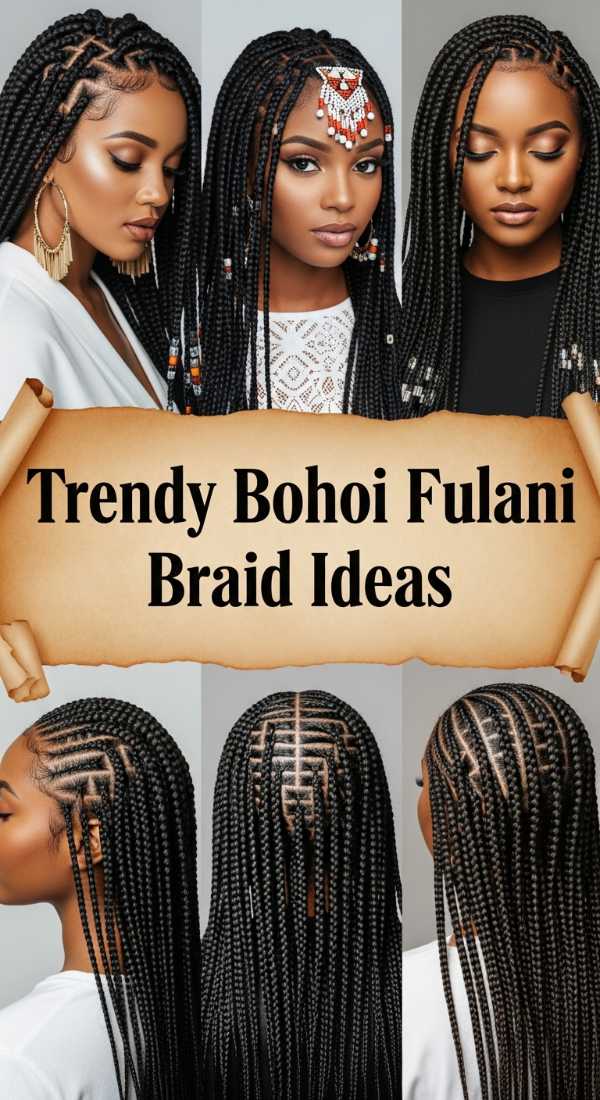 Trendy Boho Fulani Braid Ideas 69f261d0312b9